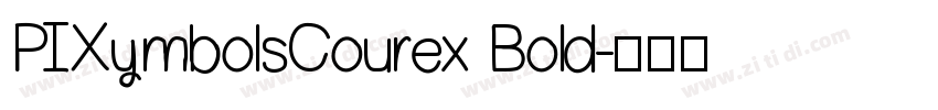 PIXymbolsCourex Bold字体转换